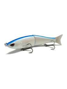 GOTURE 1pc Realistic 2-Section Lure, Fishing Bait, Multi-Joint Plastic Hard Bait, Soft Tail 0.65oz Saltwater Fishing Lure - Multicolor - View 11