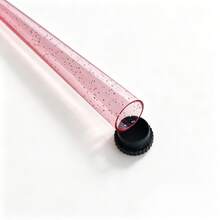 1pc Pink Glitter Transparent Cigarette Tube, Popular Portable Single Cigarette Storage Tube For Outdoor Use, Sealed Waterproof Storage Tube For Cigarette Enthusiasts, Perfect Gift For Girlfriend! - 1 - View 4
