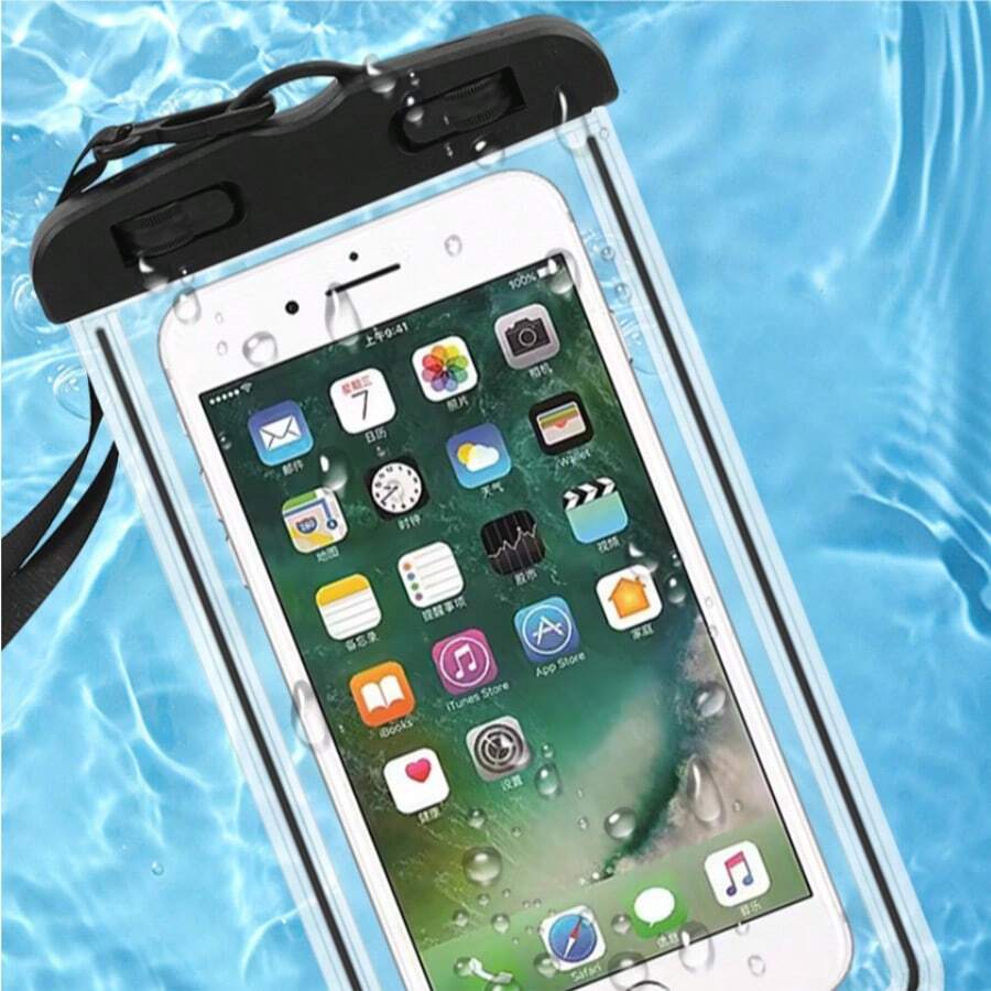 1pc Minimalist Universal PVC Waterproof Phone Pouch, Phone And Wallet Underwater Bag, Essential For Outdoor Camping And Travel, Practical Gift For New Year, Valentine's Day, Graduation