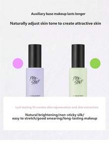 Clio 遮瑕乳 CC 霜 提亮膚色 遮瑕 長效滋養 修容霜 韓國化妝品 底妝霜 30ml/1.05oz 二合一隔離霜+妝前乳 - 紫色 - 查看 9