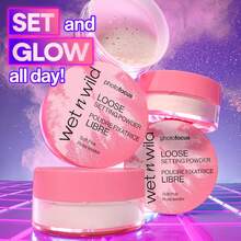Wet N Wild Photo Focus Loose Baking Setting Powder, Highlighter Makeup, Fair To Medium & Tan Skin Tones - Translucent-Father's Day - Soft Pink - View 2