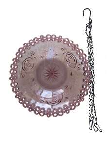 1pc Outdoor Hanging Bird Bath, Multi-Functional Wild Bird Feeder & Water Basin, Large Shallow Basin Design, Durable Plastic Tray With Chain, Outdoor Yard Decor, Gift For Bird Lovers, Suitable For Patio, Lawn, Balcony - A - View 17