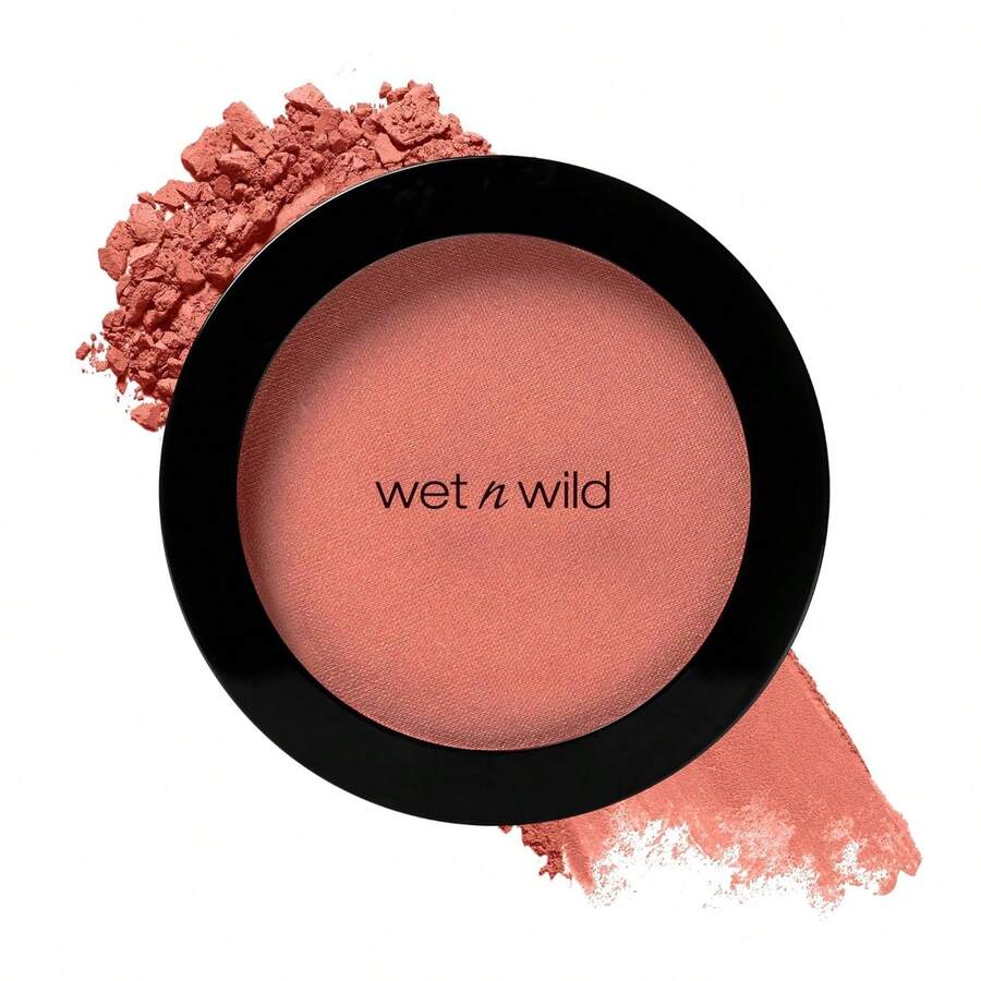Wet N Wild Color Icon Blush, Effortless Matte Sheer Glow & Seamless Blend, Luxuriously Infused Smooth Jojoba Oil, Cruelty-Free & Vegan - Pinch Me Pink-Father's Day - 玫瑰花床 - 查看 1