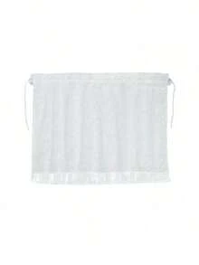 1pc Lace Car Sunshade Curtain For Front And Rear Windows, Sun Protection And Heat Insulation, Hanging Side Window Curtain, Double Layer Car Sunshade - One Size Fits All - View 5