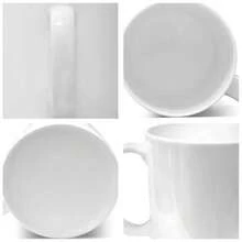 Taza de café de cerámica con estampado de kebab picante. Taza de café de cerámica con diseño de kebab picante. Taza estética novedosa. Regalo de cumpleaños asequible. - Blanco - Ver 5