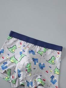 Celana Dalam Boxer Anak Laki-Laki Remaja Motif Kartun Lucu dan Nyaman, Isi 4 Buah - MultiWarna - View 3