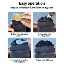 Multifunctional Tire & Shoe Sole Repair Glue, High Temperature Resistant, High Adhesion Black Adhesive, Car Tire Scratch & Crack Repair, Shoe Edge & Sole Glue Repair, Waterproof, Wear-Resistant, Nail-Free Tire Patching Tool - Tire Rubber - View 11
