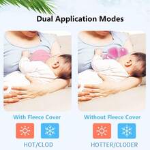 Lyntimo 2pcs Breast Ice Packs With Soft Covers, Hot And Cold Breast Pads, Essential For Breastfeeding Moms - Multicolor - View 2