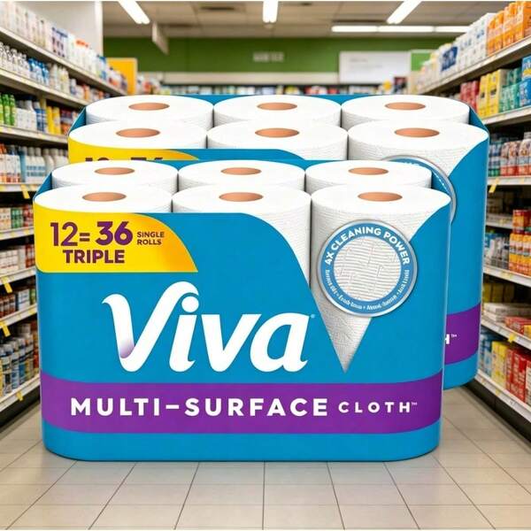 Toallas de papel de tela Viva Signature, el empaque puede variar, 129 hojas por rollo | Enfrenta los desastres talla grande difíciles con una toalla de papel que combina durabilidad, absorbencia y suavidad