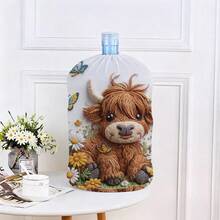 1pc Cute 2D Animal Pattern Water Dispenser Bucket Cover Dustproof Decorative Water Bucket Dispenser Cover Reusable Home Dust Cover - Multicolor - View 13
