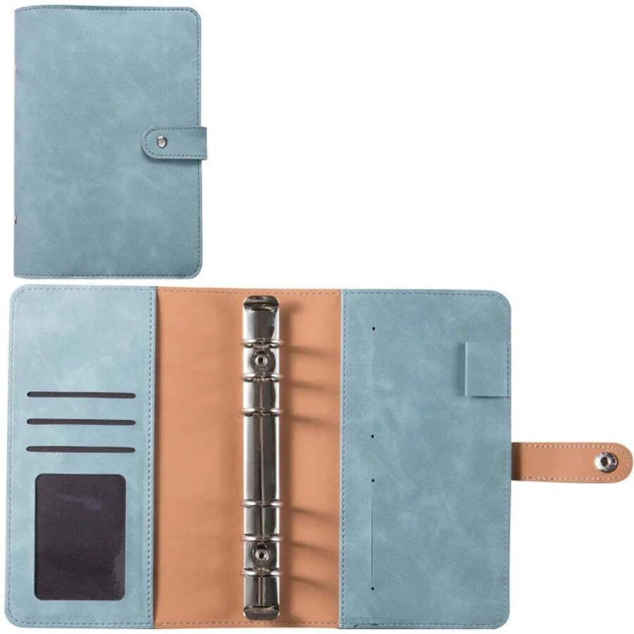 Financial Budget Planner 2026, With 6 Rings And Interchangeable Sheets, A6 Size Savings Envelopes, Finance Folder, Personal Household Income And Expense Management Notebook - Camel - View 1