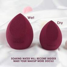 IMAGIC Professional Makeup Sponge - Specialized For Foundation Makeup - Skin-Friendly And Non-Absorbent Beauty Tool. - 綠色 - 查看 4