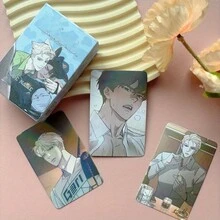 Anastasia Manga Holographic Lomo Card High Definition Version Double-Sided Photo Card Korean BL Manga Dear Fake Anastasia Laser Photo Card Yaoi Manga Anime. Collection Card Fan Merchandise Gift Box Decoration Collectible Set Card Set Photocard Photocard Sleeves - Multicolor - View 6