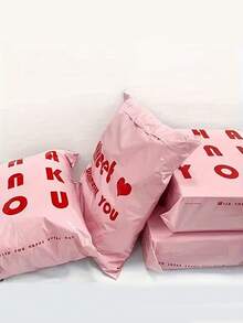 10 pezzi Buste di spedizione rosa spesse, Buste per lo shopping, Buste regalo di ringraziamento, Buste di spedizione in plastica per la logistica, Confezione economica, Buste per imballaggio di abbigliamento, Buste di spedizione per la logistica - rosa - Visualizzare 5