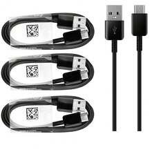 TelefonFritz/ Samsung 3 x XXL 150 cm Cavo dati di ricarica per Samsung Galaxy S9 / S9 Plus S8 / S8 + (2017) NOTA 8 / NOTA 9 Conn - Noir - Voir 1