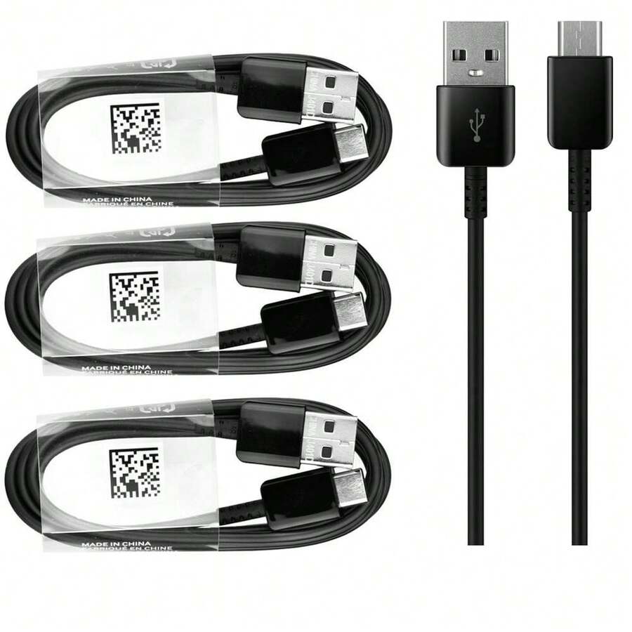 TelefonFritz/ Samsung 3 x XXL 150 cm Cavo dati di ricarica per Samsung Galaxy S9 / S9 Plus S8 / S8 + (2017) NOTA 8 / NOTA 9 Conn - Noir - Voir 1