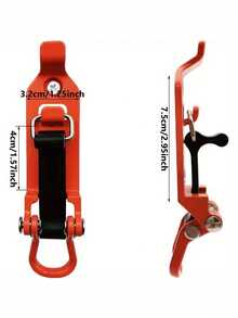 2pcs Zinc Alloy Fire Axe Handle Clamp Set, Metal Tool Lock, Waterproof, Detachable Surface, Suitable For Indoor, Camping, Decoration, Roof Rack Shovel Installation, Wall Quick Clamp Mounting Bracket, Boat Quick Release Axe Holder, Firefighting - A - View 2
