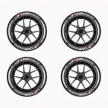 4 Peças Adesivos para Roda de Carro, Decalques para Pneu de Motocicleta, Letras Esportivas em PVC à Prova d'Água para Carro, Adesivos para Roda de Motocicleta, Decalques para Roda de Motocicleta, Decalques para Pneu de Motocicleta, Scrapbook de Motocicleta, Decalques e Gráficos de Motocicleta, Aros de Roda de Motocicleta. - Adesivos para pneus - Visão 14