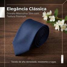 A Matte Twill Tie, A Versatile Tie Suitable For Work, Interviews, And Weddings. - 藏蓝色 - 查看 2