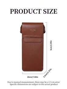 Celine Portable Glasses/Fashion Glasses Protective Pouch, Suitable For Daily And Travel Use, Highly Durable - Mocha Brown - View 6