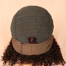 Afro Curly Hair Wig With Hairband, Women's Breathable Wig Design, LINDEZA+WIG CAP 4#/MEDIUM BROWN - 4# - 查看 8