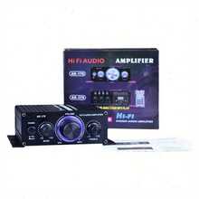 AK-170 New Mini 12V Car Power Amplifier, Universal For Motorcycle, Car, Computer, MP3, Desktop, Home And Vehicle Speakers - Black - View 4