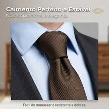 A Matte Twill Tie, A Versatile Tie Suitable For Work, Interviews, And Weddings. - 咖啡棕 - 查看 5