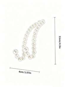 2pcs Car Seat Backrest Hooks, Car Interior Pearl Storage Hooks, Suitable For Rear Seats - A - View 5