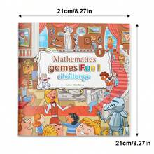 Serie de Desafíos de Juegos Matemáticos Divertidos, Libro de Acertijos Matemáticos y Juegos de Lógica con Números, Patrones y Actividades de Resolución de Problemas, Páginas de Aprendizaje Gamificadas, Diseño de Ilustraciones Coloridas, Múltiples Temas Disponibles - Divertidos retos en juegos de matemáticas. - Ver 9