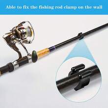 10pcs Wall-Mounted Cue/Fishing Rod Holder, Strong Toughness, Wear-Resistant And Durable, Minimalist Black Design Suitable For Various Cabinets And Wall Decor. Elastic Snap Clip Design, Firmly Grips The Rod Body With Elasticity, Compatible With Billiard Cues, Snooker Cues, Lure Rods, Hand Rods And Other Round Rods - Multicolor - View 11