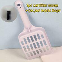 1pc Large Capacity Cat Litter Scoop With Ergonomic Handle - Durable Plastic, Easy-To-Clean Design, Space-Saving Pet Waste Disposal, Multi-Functional Cat Scoop, Easy Scooping, Odor Control, Suitable For Small Pet Litter Scoops, Home Use, Cat Litter Scoop And Trash Bin, Modern Pet Tool, Easy To Clean - Multicolor - View 13