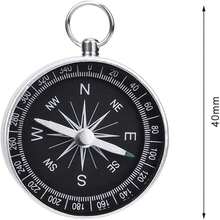 FUOYLOO 1pc Portable Mini Hiking Compass Set, Made Of High Transparency Material, Multi-Functional Survival Keychain Compass, Suitable For Outdoor Camping, Hiking And Navigation Scenarios - Black - View 10