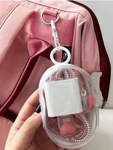 2个/1个透明PVC多功能口红收纳包化妆品收纳充电器收纳袋钥匙扣挂件包挂件汽车挂件纪念品汽车配件包饰背包上学可爱哥特Y2K圣诞礼物创意包饰挂绳带证件夹汽车配件包饰汽车老师朋友姐妹 - 彩色 - 查看 5