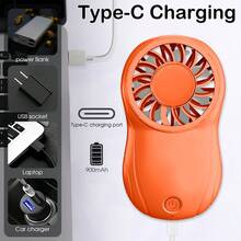 1個 900mAh 充電式迷你便攜風扇,旅行配件,返校季戶外夏季冷風機,個人腰掛風扇,通勤、露營、野餐、徒步、海灘度假、背包旅行、運動、假期必備小風扇 - 手持 - 查看 7