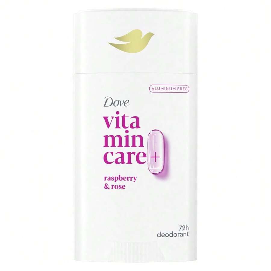 Dove VitaminCare+ Aluminum Free Deodorant Stick For 72H Odor Protection & Shea Breathable Deodorant For Women 2.6 Oz-Father's Day NAPI - 覆盆子+玫瑰 - 查看 1