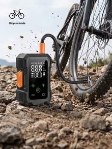Compresor de Aire & Bomba Infladora 140 PSI Compresor de Aire para Coche, Bomba Infladora de Neumáticos Digital, Bomba Infladora Portátil para Coche Adecuada para Coche Motocicleta Luz LED Bomba de Neumáticos Compresor de Aire & Bomba Infladora, Bomba de Neumáticos 1500mAh - Negro - Ver 8