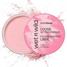 Wet N Wild Photo Focus Loose Baking Setting Powder, Highlighter Makeup, Fair To Medium & Tan Skin Tones - Translucent-Father's Day - Soft Pink - View 1