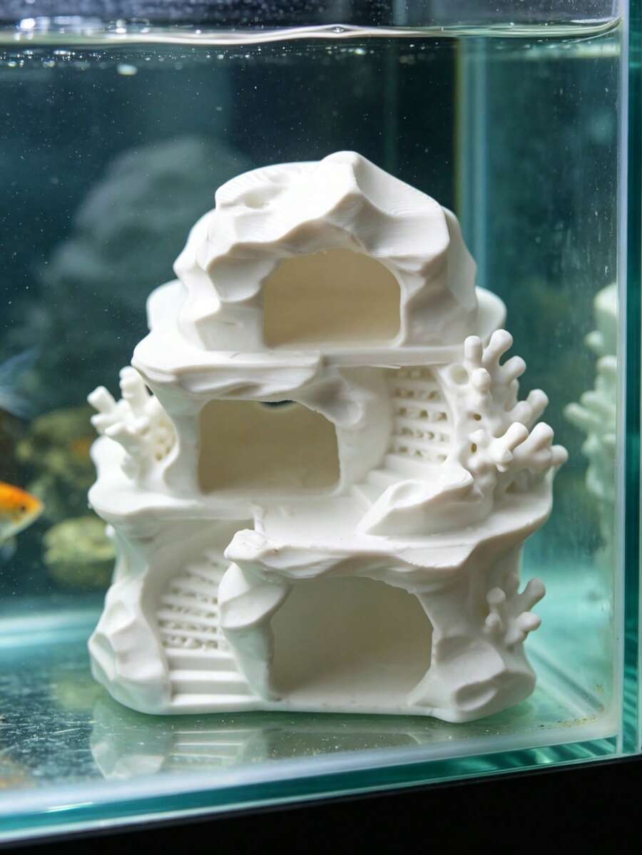 魚缸躲避洞/水族館裝飾/鬥魚洞/水景裝飾/樹脂魚屋/水下景觀/水族館配件/魚類繁殖洞/可愛魚缸裝飾/桌面水族館佈置/海洋主題裝飾 - 魚缸造景 - 查看 1