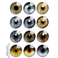 6/12pcs Creative Realistic Eye-Shaped Fridge Magnets, Funny Refrigerator Magnet Decor, Essential Kitchen Home Decor, Room And Desk Accessories, Gothic Glass Eyeball Fridge Magnets - Multicolor - View 4