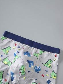 Celana Dalam Boxer Anak Laki-Laki Remaja Motif Kartun Lucu dan Nyaman, Isi 4 Buah - MultiWarna - View 5