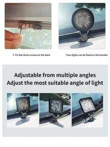 2入裝汽車引擎蓋LED工作燈安裝支架 A柱SUV蓋燈固定夾通用型 - 2pcs - 查看 4