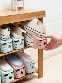 10/20pcs Shoe Slot Organizer, Suitable For Wardrobe, Shoe Rack For Wardrobe Organization, Shoe Slot Storage Rack, Shoe Storage Rack, Space-Saving, Suitable For Entryway - Multicolor - View 5