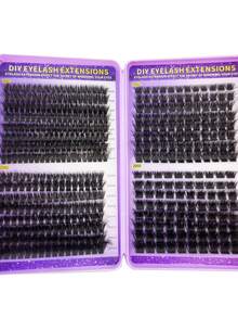 32 Rows 8-18MM C/D Curl Eyelash Book 30D-200D Cartoon Style Eyelash Clusters 0.07 Thickness Pointed Single Eyelash Clusters Suitable For Beginners Single Eyelash Strip Reusable Suitable For Party And Daily DIY - 查看 13