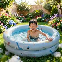 Kolam Renang Motif Hewan Retro, Dinosaurus, Kelinci, Beruang Teddy, Kolam Renang Luar Ruangan, Bak Mandi Keluarga PVC Tebal, Bak Mandi Dalam Ruangan Sepanjang Tahun - MultiWarna - View 2