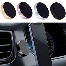 Aluminum Alloy Magnetic Car Phone Holder, Strong Magnetic Dashboard Phone Mount, Stable Car Navigation Phone Holder - A - View 7