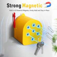 1pc 3D Printed Cruise Duck Mailbox, Front-Opening Plastic Mailbox, Cute Decorative Magnetic Wall-Mounted Mini Mailbox, Suitable For Cruise Ship Cabin Doors, Home Refrigerator, Office Decoration, Gift For Duck Hunting Enthusiasts - Duck - View 4