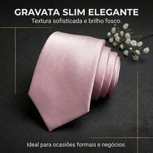 A Matte Twill Tie, A Versatile Tie Suitable For Work, Interviews, And Weddings. - 淺粉色 - 查看 2