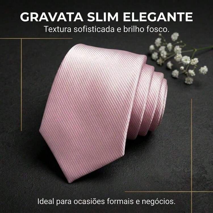 A Matte Twill Tie, A Versatile Tie Suitable For Work, Interviews, And Weddings. - Baby Pink - View 2