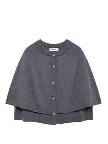 Women's Spring/Autumn New Shawl Design Knit Cardigan, Minimalist Fashion Casual Daily Style - Grey - View 2