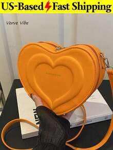 Heart-Shaped Bag Romantic Dating Travel Music Festivals And Parties To Hold Essentials In Style Women's Bags Crossbody Bags Shoulder Bags - 彩色 - 查看 15